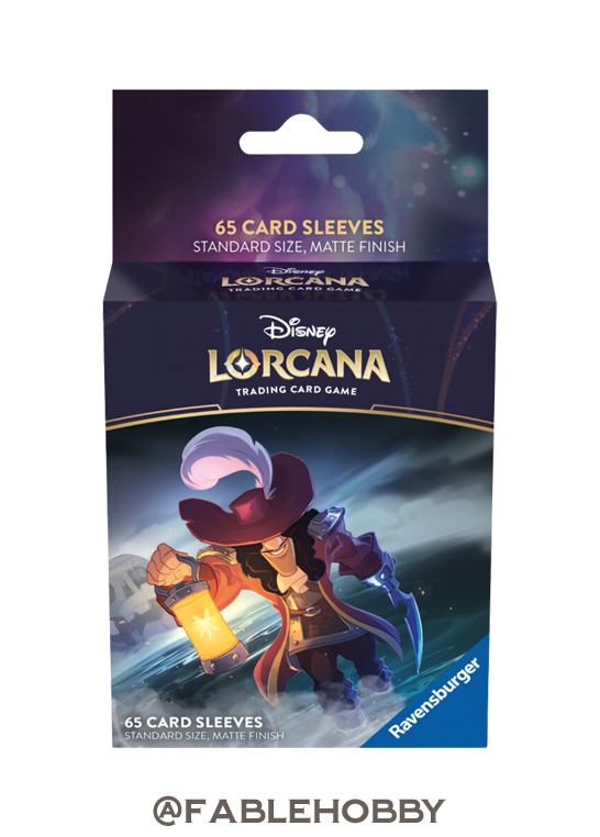 Disney Lorcana: The First Chapter Captain Hook Card Sleeves - 65ct