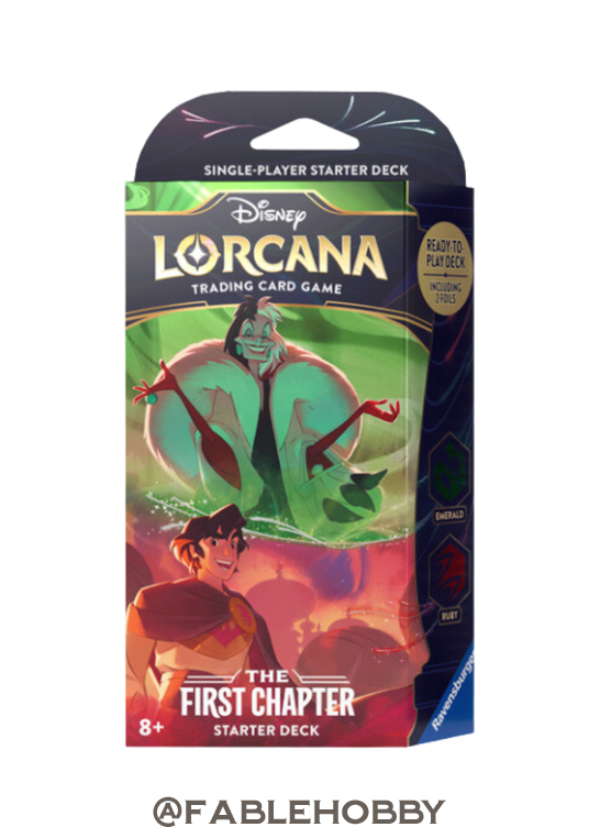 Disney Lorcana: The First Chapter Ruby & Emerald Starter Deck