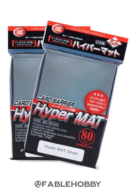 KMC Hyper Matte Silver Sleeves 80ct