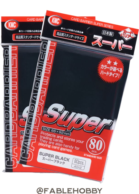 KMC Super Black Sleeves 80ct