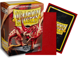 Dragon Shield 100ct Box Matte Ruby Sleeves