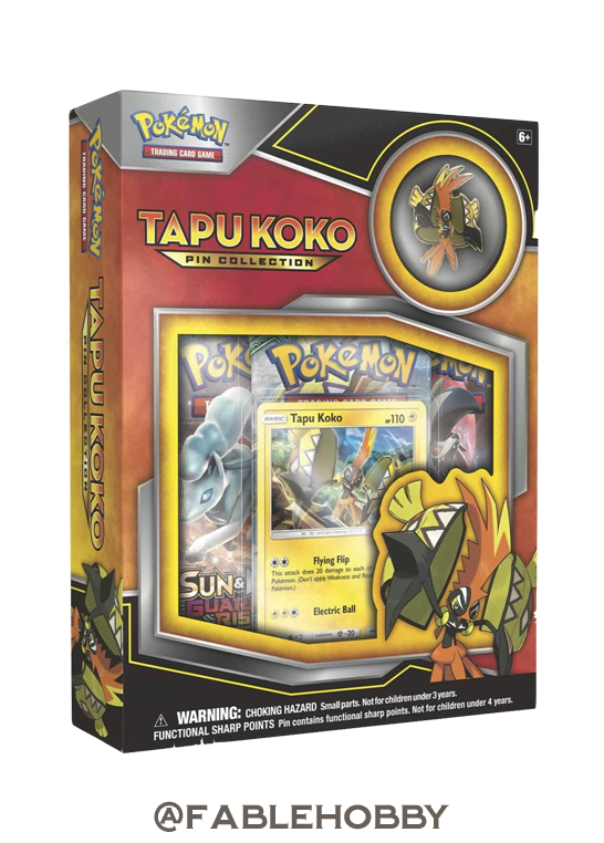 Pokémon Tapu Koko Pin Collection