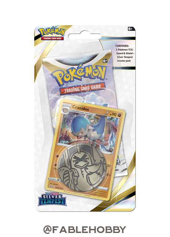 Pokémon Silver Tempest Cranidos Checklane Blister Pack
