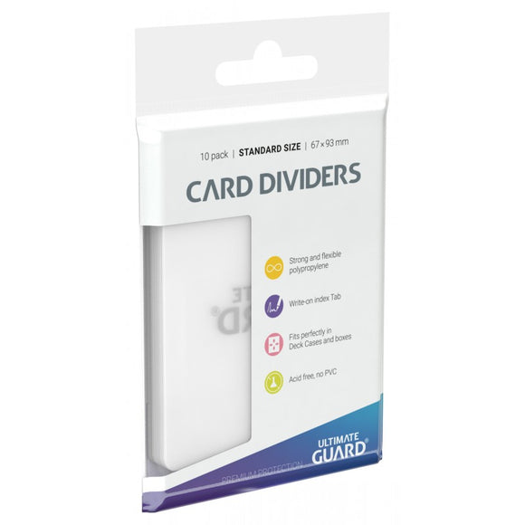 Ultimate Guard Card Dividers Standard Transparent 10ct